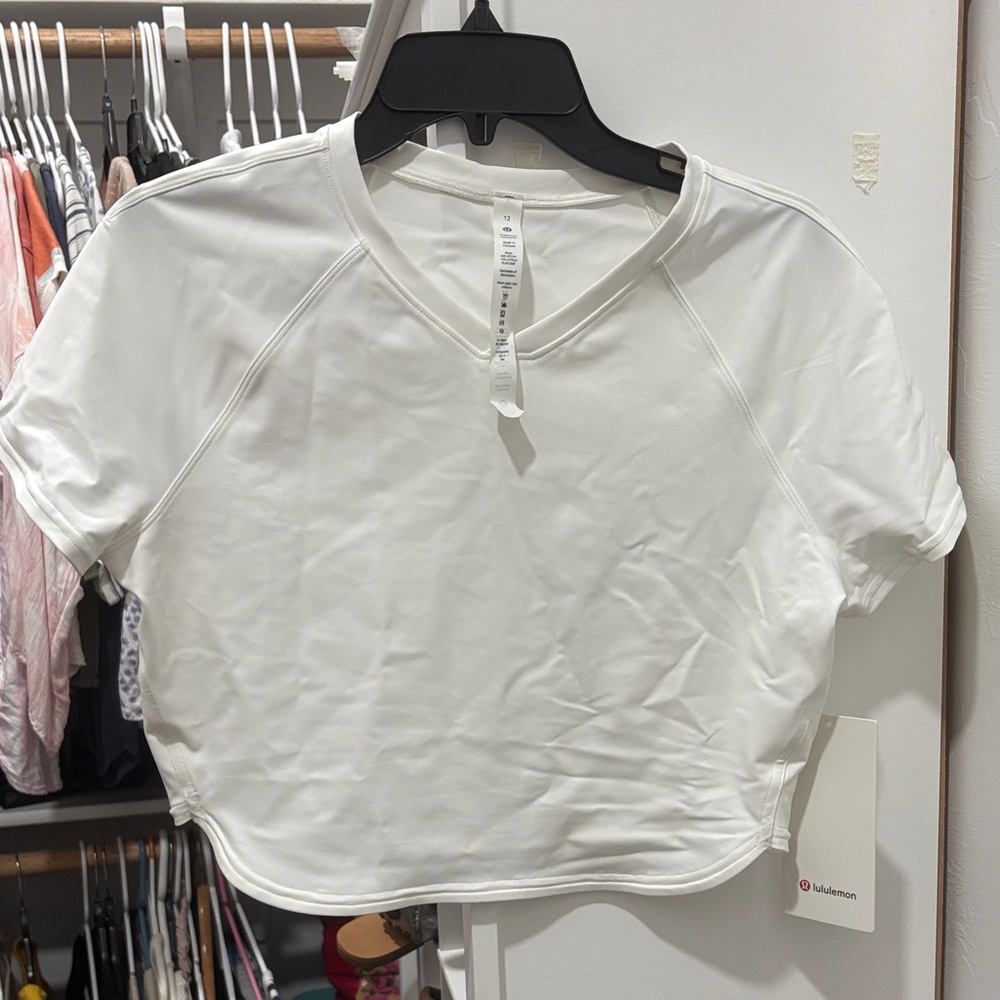 lululemon athletica Cream Crop Top